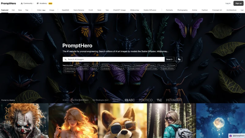 PromptHero screenshot