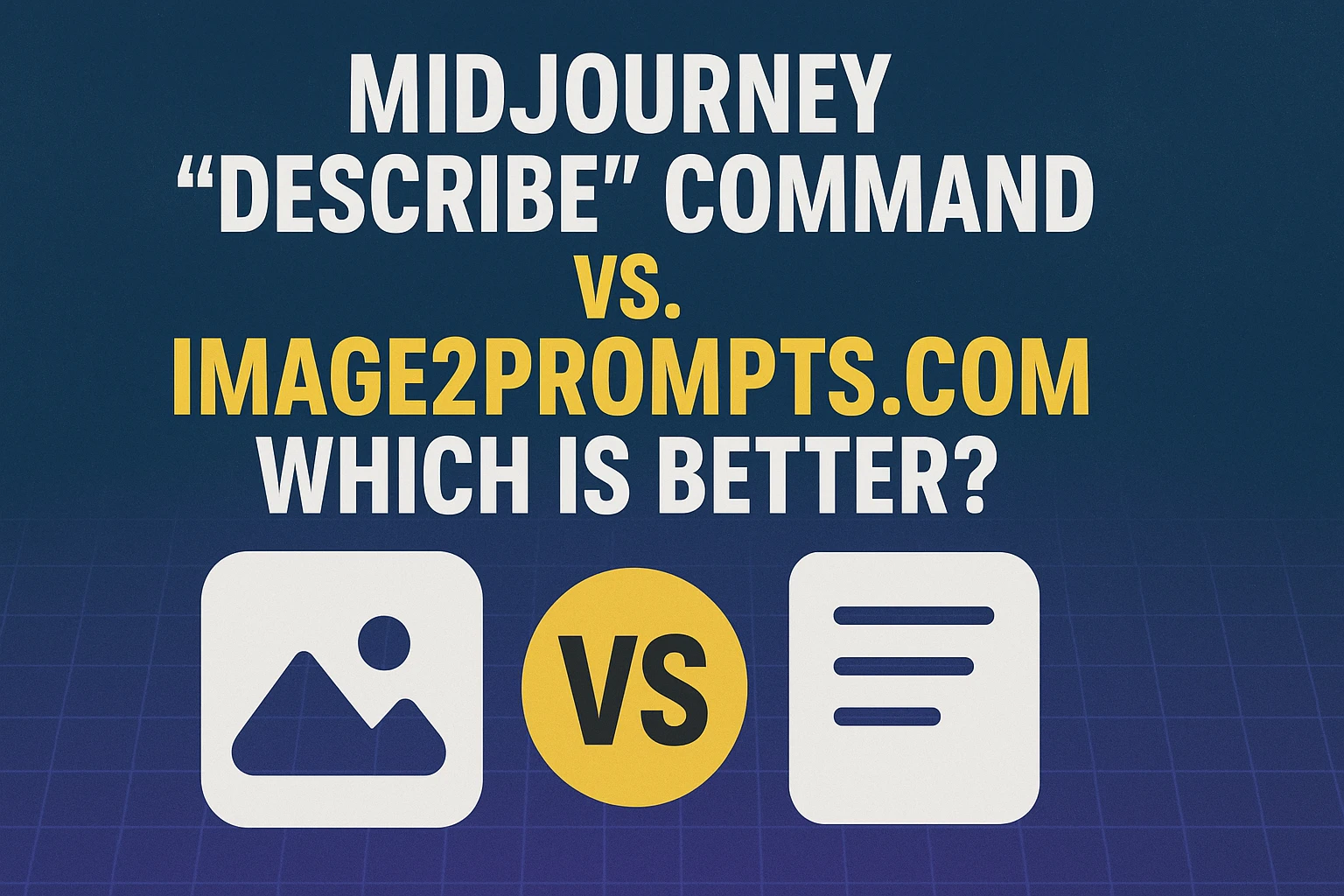 Midjourney Describe Command vs. Image2Prompts: Which Tool Wins for AI Prompt Generation?