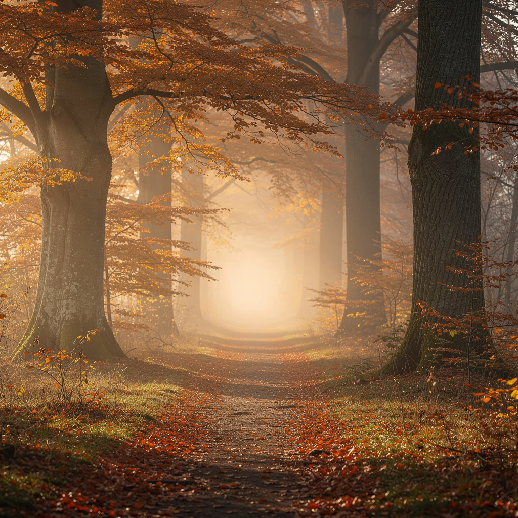 Forest path generated by Flux 2 showing raw texture detail and authentic imperfections